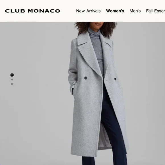 Club Monaco Wool Coat XS - Picture 5 of 5